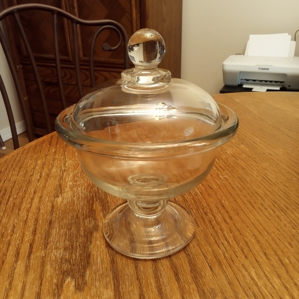 Elegant Clear Glass Candle Holder